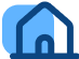 Icone d'une maison pour signifier la gestion des biens immobiliers par Blocks